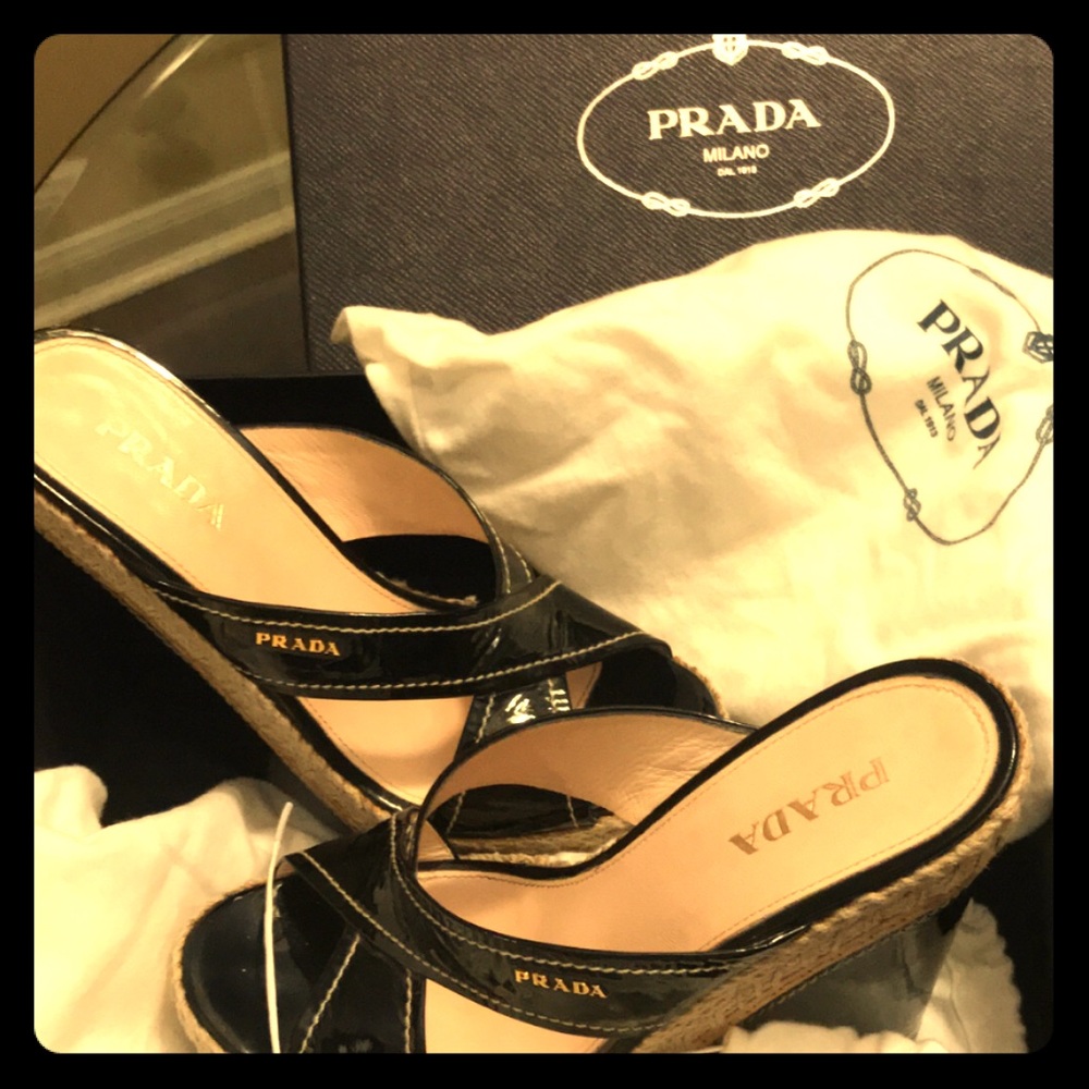 Authentic PRADA wedge
